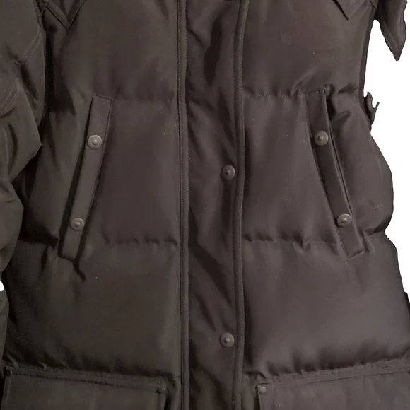 Moose Knuckles Alberta Women’s Parka – Size L, NWT, Black, Goose-Down, Fox Fur - Picture 6 of 16